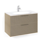 Macro Design CROWN Stripe Servantskap 2-skuff med Glasservant