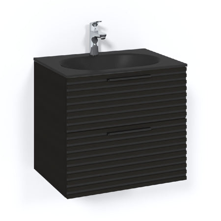 Macro Design CROWN Stripe Servantskap 2-skuff med Glasservant