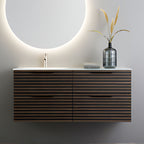Macro Design CROWN Stripe Servantskap 4-skuff med Venstre Glasservant 120cm