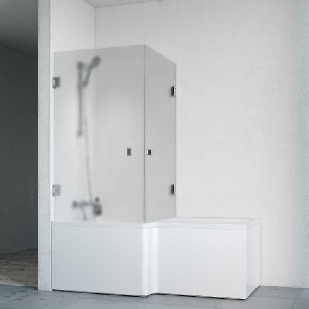Macro Design Divine Badekar med Grace Dusjvegger Venstre Macro Design Dusjvegg