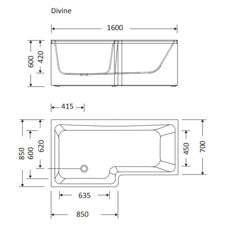 Macro Design Divine Badekar Endepanel