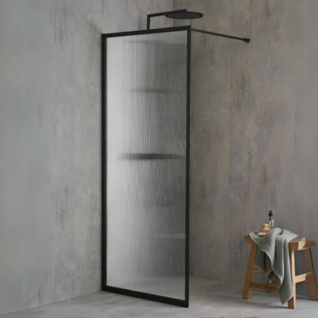 Macro Design Empire Dusj Skjermvegg Fast med Gunmetal profil
