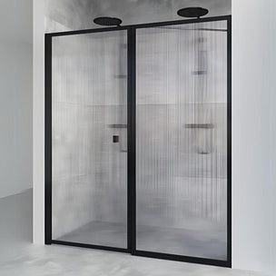 Macro Design Empire Nisjedusj Swing Briljant linjeglass med svart matt profil