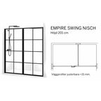 Macro Design Empire Nisjedusj Swing med Gunmetal profil