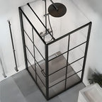 Macro Design Empire Swing Dusjhjørne Svart matt profil