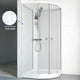 Macro Design FLOW Semi Dusjkabinett Standard Blandebatteri Hvit / 71x91cm / Klart glass Macro Design Dusjkabinett BUN-DKFSYB79VKL