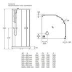 Macro Design FLOW Semi Dusjkabinett