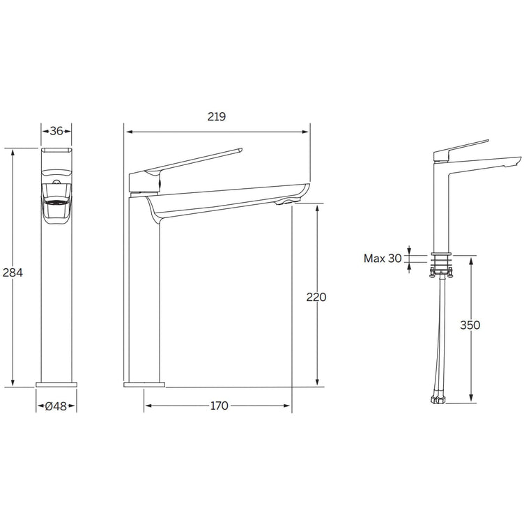 Macro Design GARDA Høy Servantbatteri