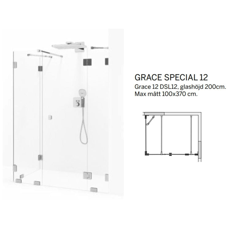 Macro Design Grace Dusjhjørne Spesial 12 Måltilpasset