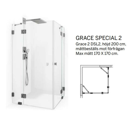 Macro Design Grace Dusjhjørne Spesial 2 Måltilpasset