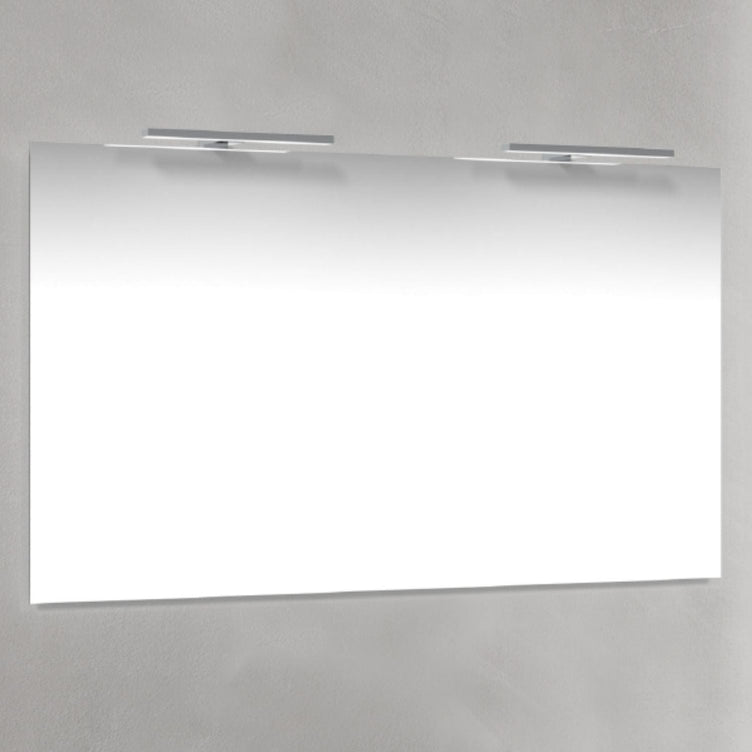 Macro Design T-LED firkantet speil med lys (topplys)