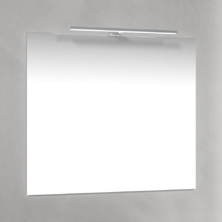 Macro Design T-LED firkantet speil med lys (topplys)