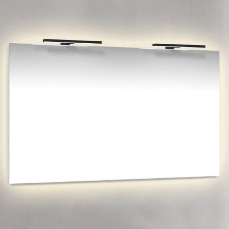 Macro Design AMBILIGHT T-LED firkantet speil med lys (topp/baklys)