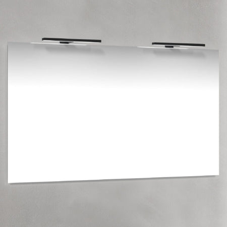 Macro Design T-LED firkantet speil med lys (topplys)