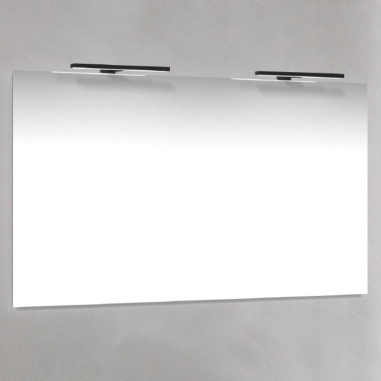 Macro Design T-LED firkantet speil med lys (topplys)
