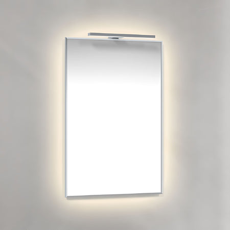 Macro Design AMBILIGHT T-LED firkantet speil med lys (krom ramme)