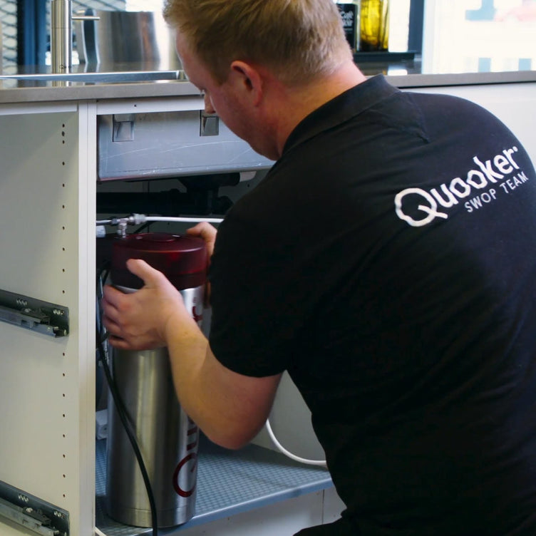 Montering av Quooker - produkt kjøpes separat