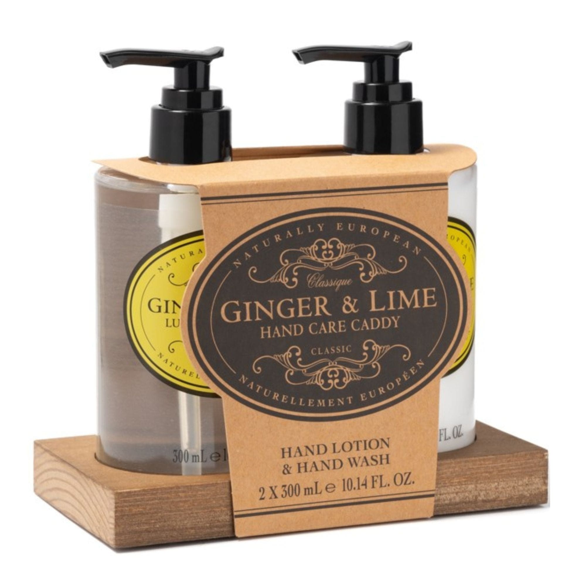 Naturally European Hand Care Caddy Sett - 2x300ml Ingefær Lime Terrigeno TER-NE91993