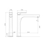 Newform Linfa II Høy Servantbatteri H276mm for benkeplate