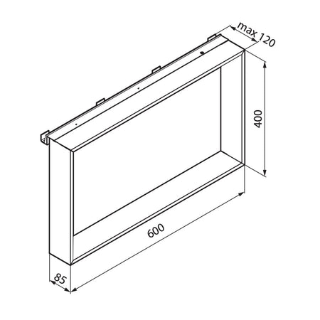 Novellini Frame Dusjhylle med håndklekroker