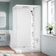 Novellini Glax 1 2.0 2P+F Standard Dusjkabinett med Tak Hvit / 120x80cm høyre / Klart glass Novellini Dusjkabinett KO-G212P129DTF-1UU