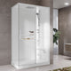Novellini Glax 2 2.0 2P+F Hydro Dusjkabinett Hvit / 120x80cm høyre / Klart glass Novellini Dusjkabinett KO-G222P129DT1-1UU