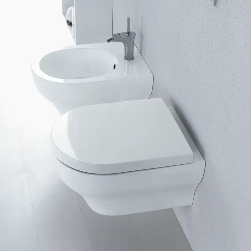 Olympia Clear Toalett med sete Vegghengt Hvit Olympia Vegghengt toalett KO-Cle120101