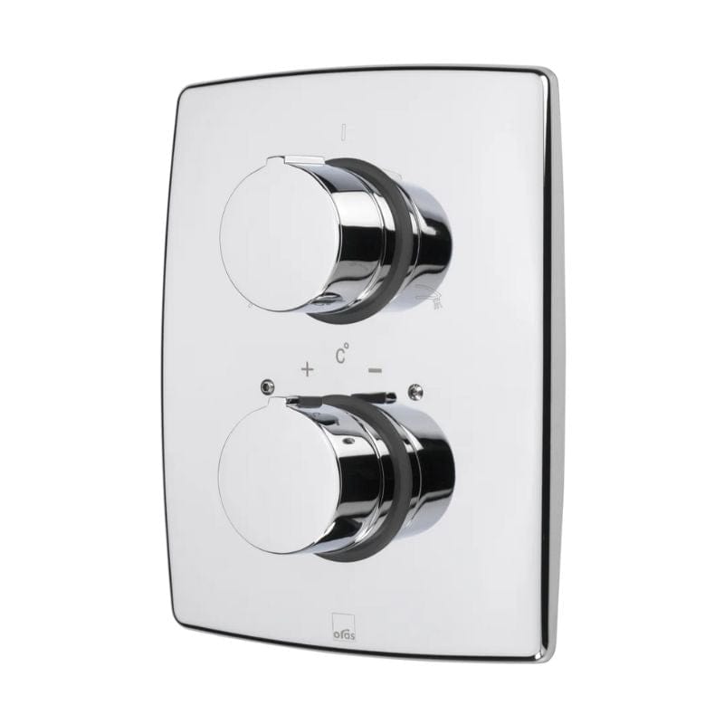 Oras Cubista Frontplate dusj/kar Krom Oras Armatur Tilbehør blandebatteri GRO-4204436
