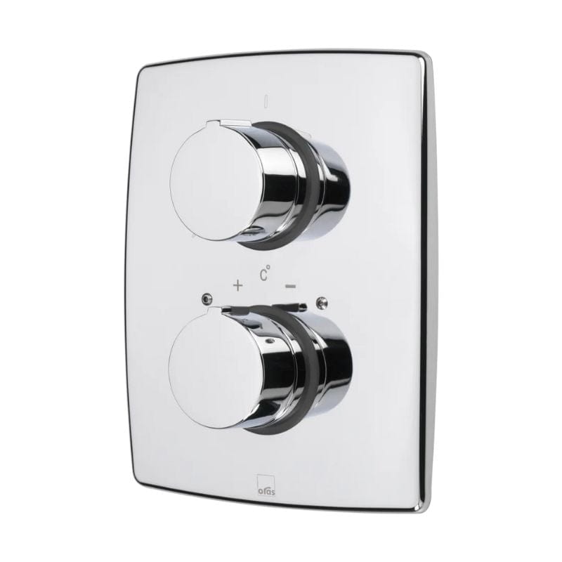 Oras Cubista Frontplate dusjkran Krom Oras Armatur Tilbehør blandebatteri GRO-4204435