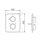 Oras Cubista Frontplate dusjkran