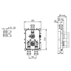 Oras Innbygningskran for dusj/kar