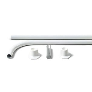 OUTLET: Habo Dusjforhengstang 7020 Hvit 90X90 Sb
