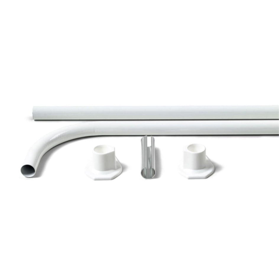 OUTLET: Habo Dusjforhengstang 7020 Hvit 90X90 Sb Habo Dusjforheng UTG-47928