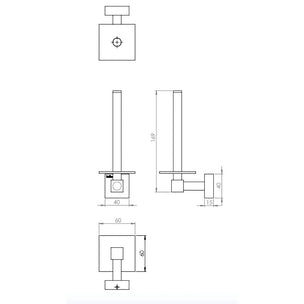 OUTLET: Habo Fortuna Reserverullholder Krom