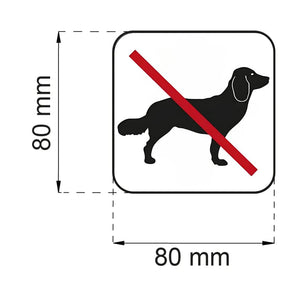 OUTLET: Habo Hundeforbud Vinyl Skilt