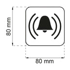 OUTLET: Habo Skilt Alarm 80x80 Selvklebende Vinyl