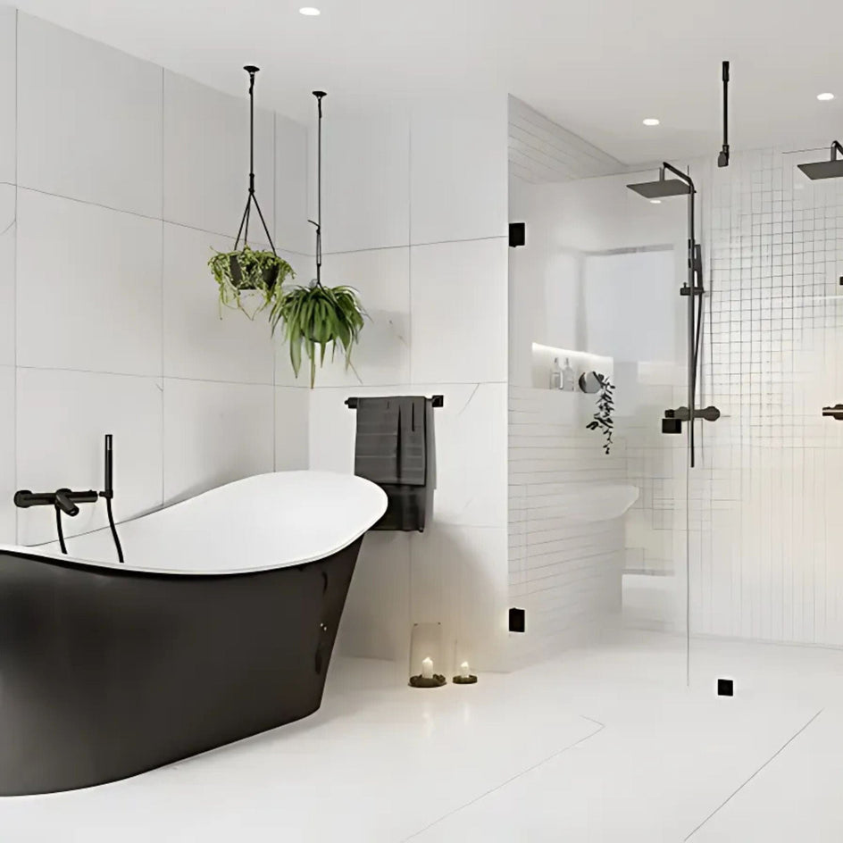 OUTLET: VikingBad Groos Frittstående Badekar 175 Svart / 175cm VikingBad Frittstående badekar UTG-009875-01