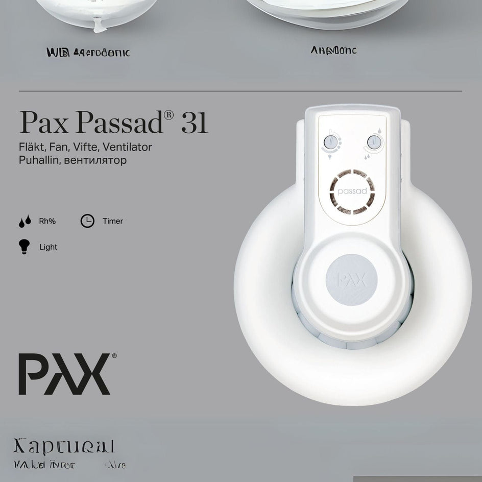Pax Passad 31 Baderomsvifte - toppmodell med kaldrasspjeld Pax Baderomsvifte GRO-4910624