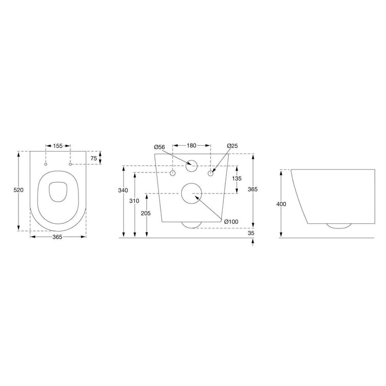 Pressalit SWAY D2 994 Vegghengt toalett
