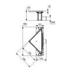Purus Corner Tile Insert - Sideutløp