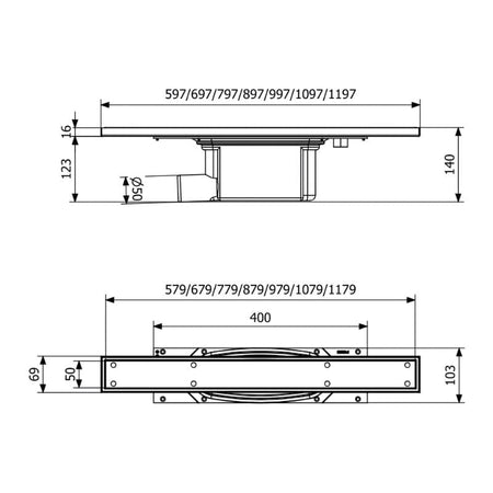 Purus Line Tile Insert - Gavlutløp