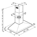 RørosHetta Neo vegghengt Ventilator 60-90 cm