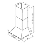 RørosHetta Pyramide Sense Ventilator Vegghengt