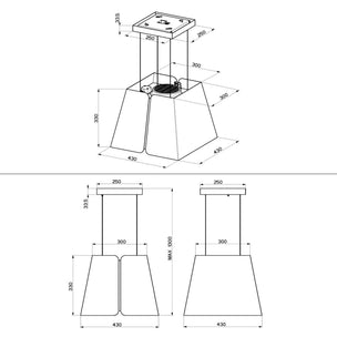 RørosHetta Sheen Fritthengende Ventilator
