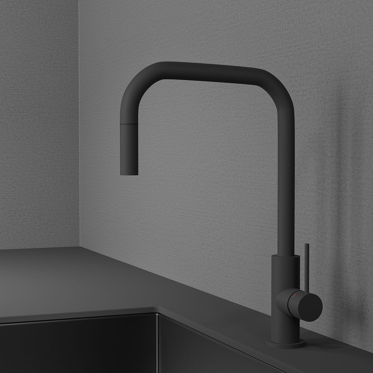 Scandtap Steel Accent Square Kjøkkenarmatur Coal / 35mm Scandtap Kjøkkenarmatur SC-32112