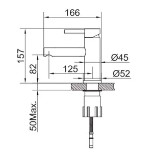 Scandtap Steel Clear Servantbatteri