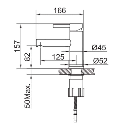Scandtap Steel Clear Servantbatteri