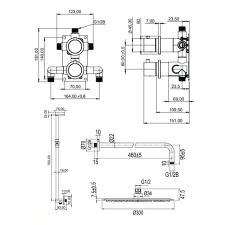 Scandtap Steel Harmonized 5x Takdusj Innbygging