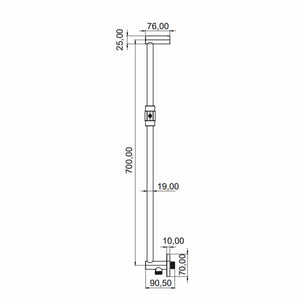 Scandtap STEEL Harmonized Dusjstang