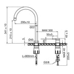 Scandtap Steel Harmonized K2 Kjøkkenarmatur